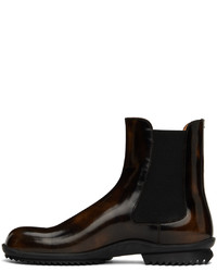 Bottines chelsea en cuir noires Maison Margiela