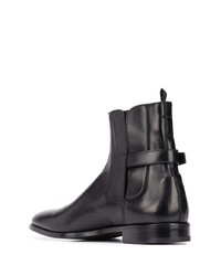 Bottines chelsea en cuir noires Premiata