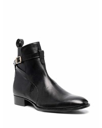 Bottines chelsea en cuir noires Giuliano Galiano