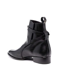 Bottines chelsea en cuir noires Giuliano Galiano