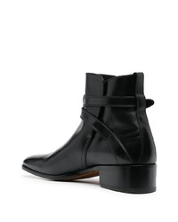 Bottines chelsea en cuir noires Tom Ford