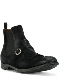 Bottines chelsea en cuir noires Church's