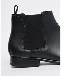 Bottines chelsea en cuir noires Ted Baker