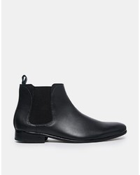 Bottines chelsea en cuir noires Ted Baker