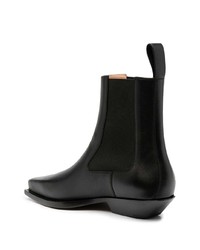 Bottines chelsea en cuir noires Bottega Veneta