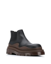 Bottines chelsea en cuir noires Bottega Veneta