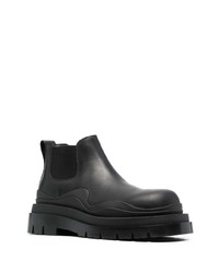 Bottines chelsea en cuir noires Bottega Veneta