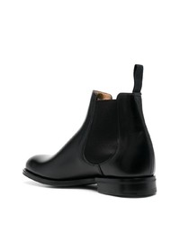 Bottines chelsea en cuir noires Church's