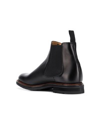 Bottines chelsea en cuir noires Church's