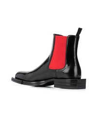 Bottines chelsea en cuir noires Alexander McQueen