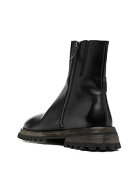 Bottines chelsea en cuir noires Marsèll