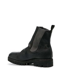 Bottines chelsea en cuir noires Guidi