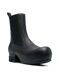 Bottines chelsea en cuir noires Rick Owens