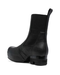 Bottines chelsea en cuir noires Rick Owens