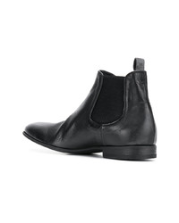 Bottines chelsea en cuir noires Pantanetti