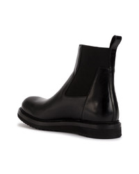 Bottines chelsea en cuir noires Rick Owens