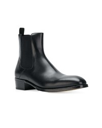 Bottines chelsea en cuir noires Alexander McQueen