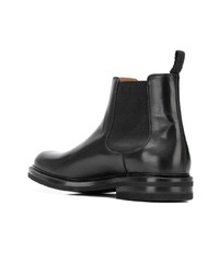 Bottines chelsea en cuir noires Green George