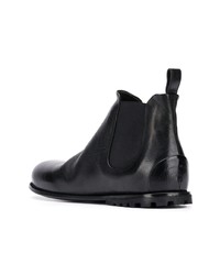 Bottines chelsea en cuir noires Marsèll