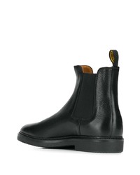 Bottines chelsea en cuir noires Doucal's