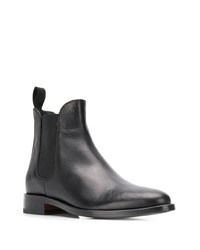 Bottines chelsea en cuir noires Scarosso