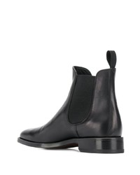 Bottines chelsea en cuir noires Scarosso