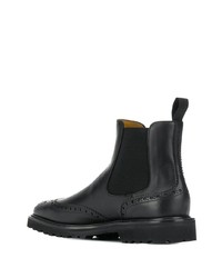 Bottines chelsea en cuir noires Scarosso