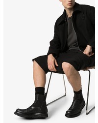 Bottines chelsea en cuir noires Rick Owens