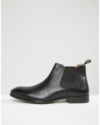 Bottines chelsea en cuir noires Red Tape