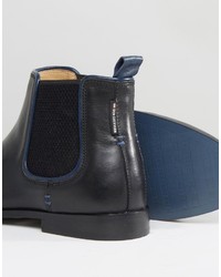 Bottines chelsea en cuir noires Ben Sherman