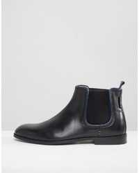 Bottines chelsea en cuir noires Ben Sherman