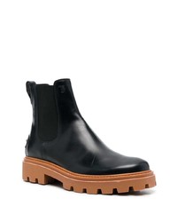 Bottines chelsea en cuir noires Tod's