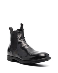 Bottines chelsea en cuir noires Officine Creative