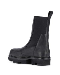 Bottines chelsea en cuir noires Rick Owens