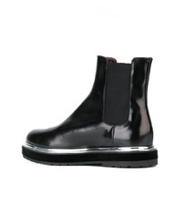 Bottines chelsea en cuir noires AGL