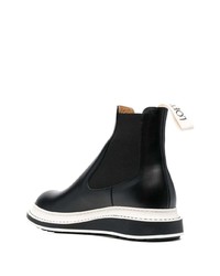 Bottines chelsea en cuir noires Loewe