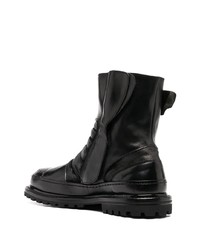 Bottines chelsea en cuir noires Premiata