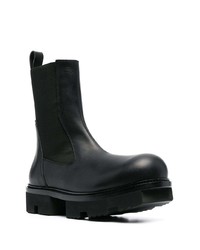 Bottines chelsea en cuir noires Rick Owens