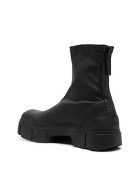 Bottines chelsea en cuir noires Vic Matie