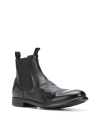 Bottines chelsea en cuir noires Officine Creative