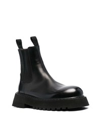 Bottines chelsea en cuir noires Marsèll