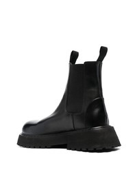 Bottines chelsea en cuir noires Marsèll