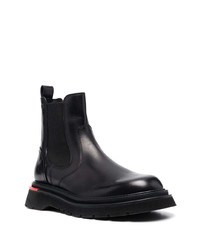 Bottines chelsea en cuir noires DSQUARED2