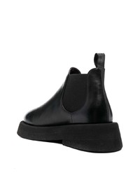 Bottines chelsea en cuir noires Marsèll