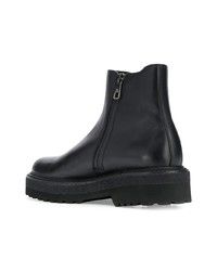 Bottines chelsea en cuir noires Neil Barrett