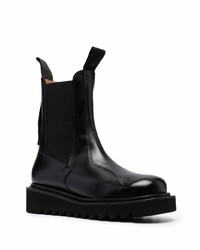 Bottines chelsea en cuir noires Toga Virilis