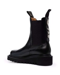 Bottines chelsea en cuir noires Toga Virilis