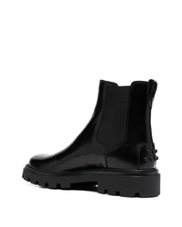 Bottines chelsea en cuir noires Tod's