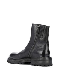 Bottines chelsea en cuir noires Marsèll