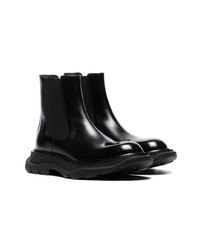 Bottines chelsea en cuir noires Alexander McQueen